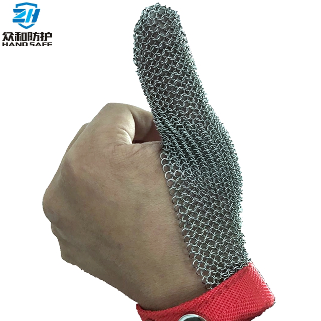 One finger stainless steel glove