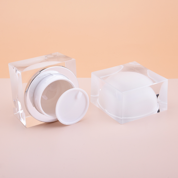 Acrylic Jar with Lid, China Acrylic Jar Manufacturer, Cosmetic Acrylic Cream Jar for Face Cream