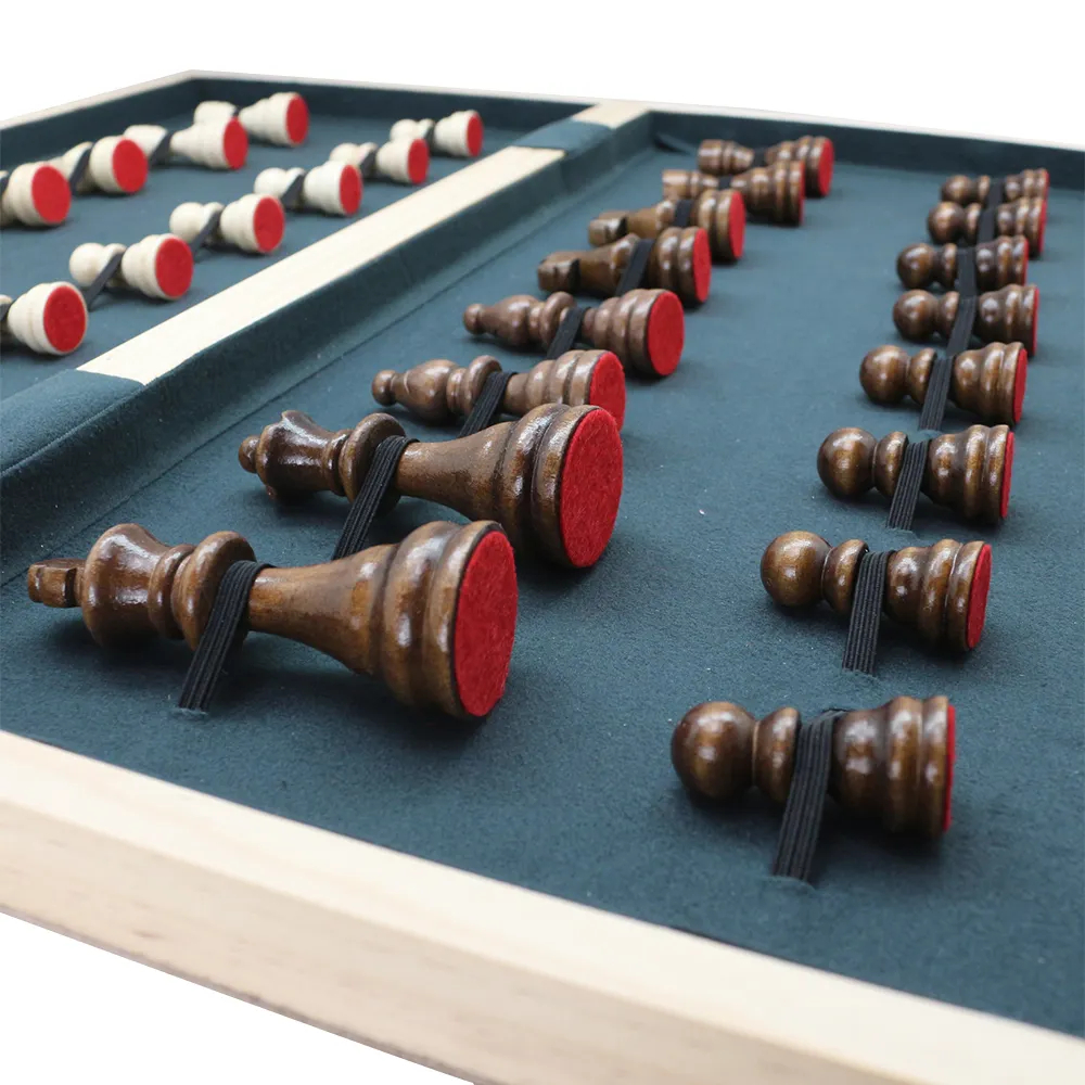  22.5 inches Large Size 53cm Foldable Wooden Chess Set with 9cm King Height Direct from Manufacturer