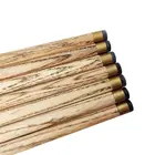 Paint-Free Single-Section Cue Stick Ash Wood Small Head Black Eight Colorful Billiard Hall Public Stick 10mm
