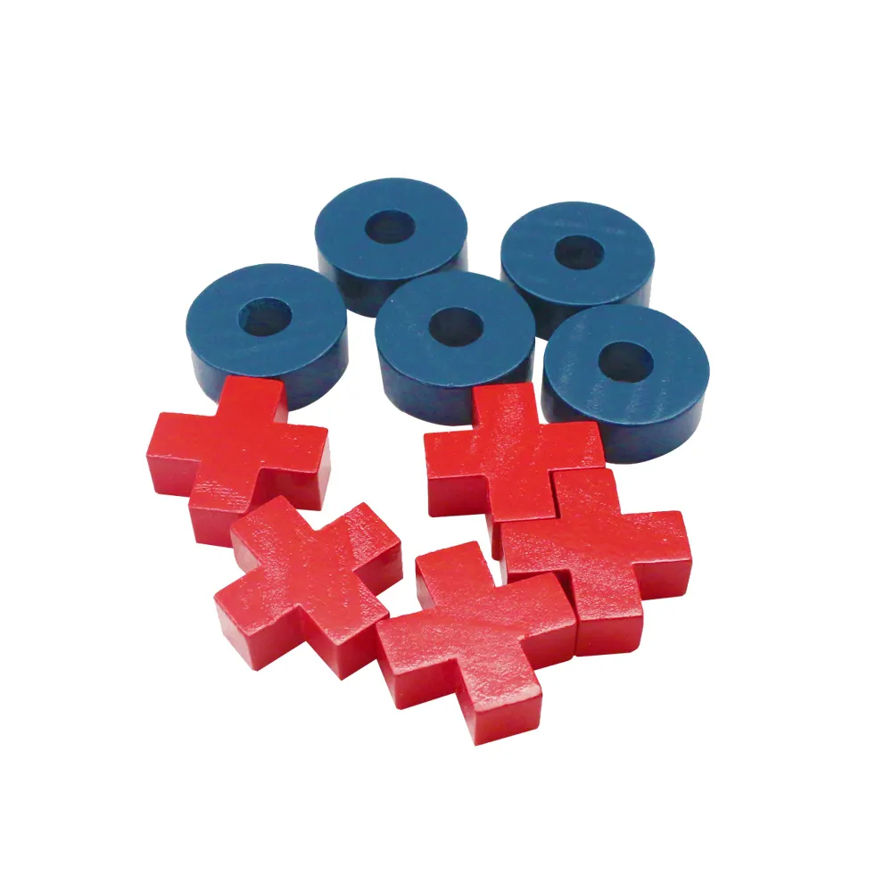 American Flag Themed W ooden Tic Tac Toe Game Set Asterisk-Shaped Travel Board Game Family Party Game Mini XO for Kids and Adults
