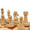 Luxury Travel Chess Set with Classic Met.al Pieces and Folding Storage Wooden Chess Board。