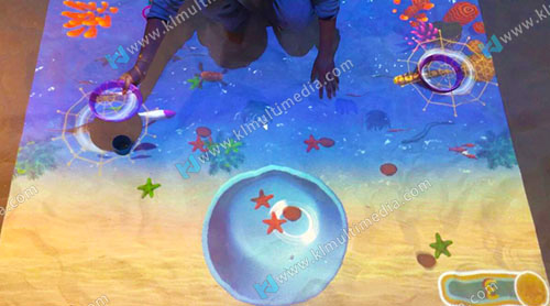 شاطئ رملي تفاعلي