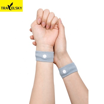  1377203Travelsky Acupressure Anti Nausea Reusable Sea Sick Wristbands Travel Car Sickness Bracelet