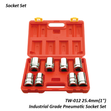 TW-012 25.4mm(1")Industrial Grade Pneumatic Socket Set