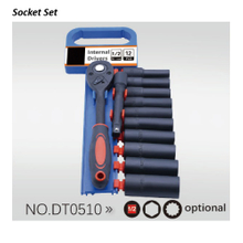 DT0510 1/2" Dr.12PCS Length Manual Sockets Wretch Set