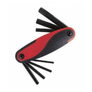 Folding-type hex key set