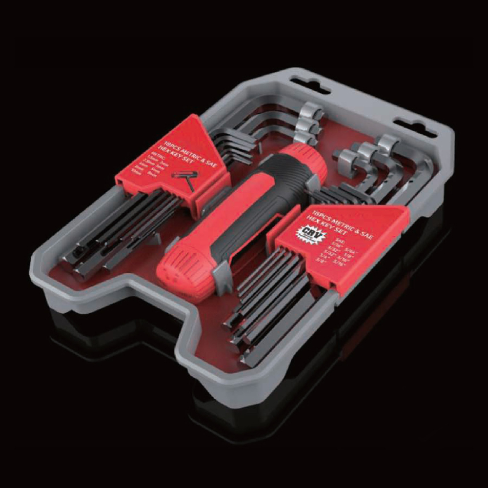 18pcs Metric & Star key set