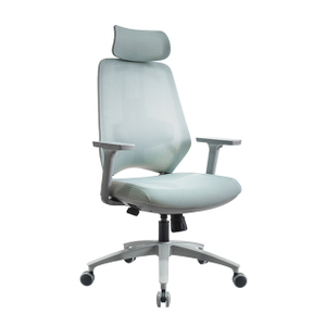 KB-8965AS Newly designed comfortable ergonomic grey frame office chair with headrest