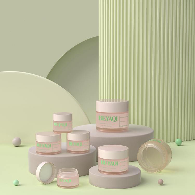 Frasco de creme de vidro fosco para cosméticos 5g 10g 15g 20g Frasco de creme de vidro para cosméticos por atacado