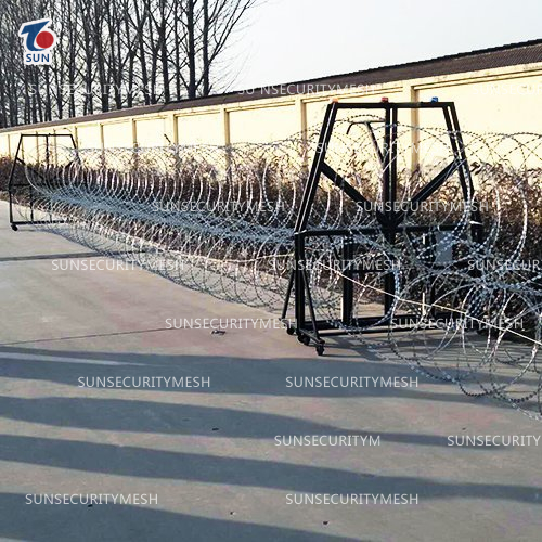 Razor Wire Mobile Security Barrier System