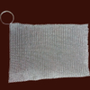 316L StainlessSteel Chainmail Cleaning Scrubber With Hanging Ring for Cast Iron Pan And BBQ Grills
