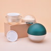 Plastic15g 30g 50g Green Ball Shape Clear Acrylic Egg Jars with Lids Wholesale