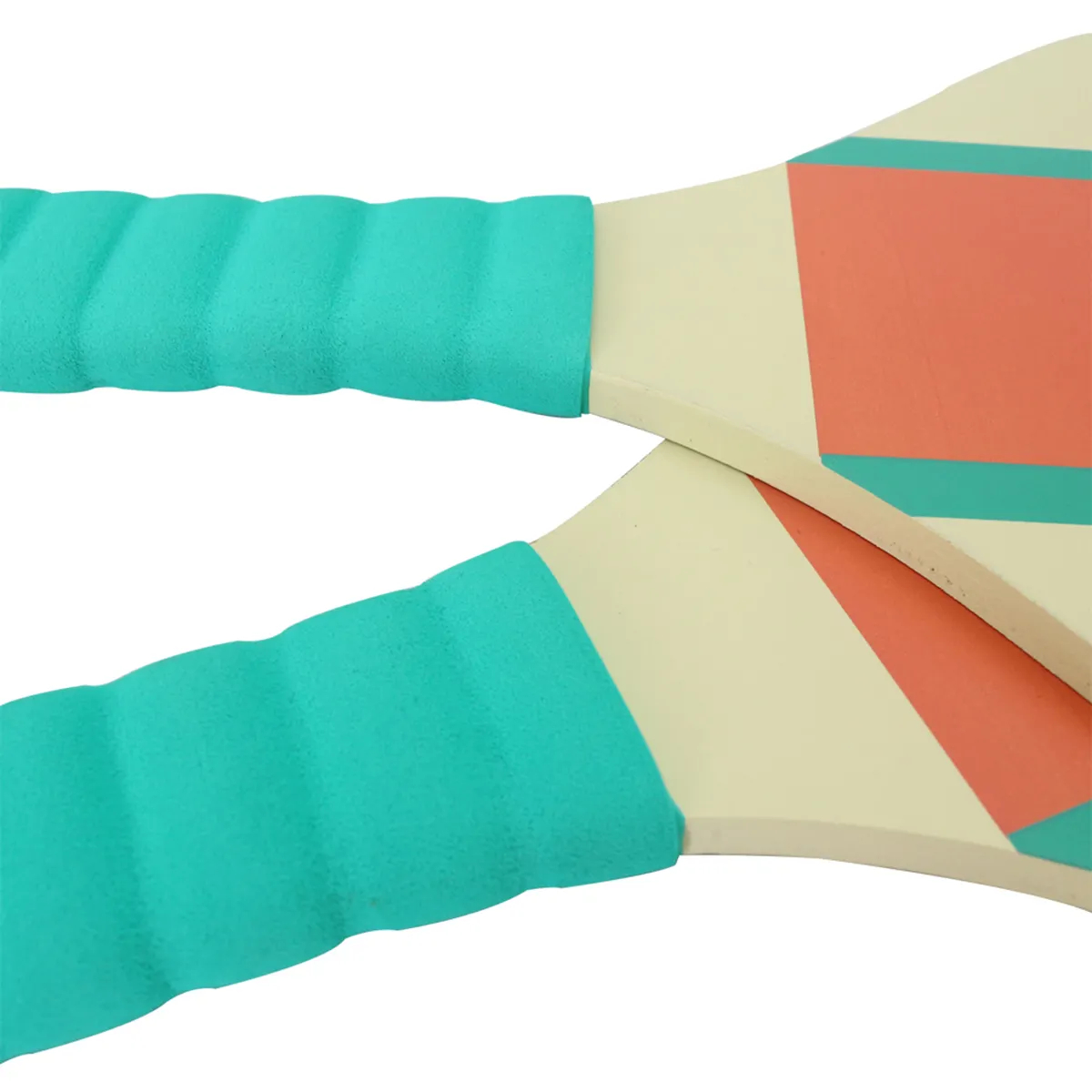 Wooden Beach Rackets Set Includes 2 Wooden Paddles and 2 Balls -Outdoor Wood Paddle Bat Ball Game