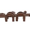 Customizable Personalized Walnut Wood Mini Golf Set with Clubs And Balls - Great Gift Idea for Golf Lovers for Outdoor Indoor