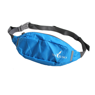 Travelsky Fashion Adjustable Muti-function Men Running Nylon Fanny Pack Sport Waist Belt Bag 