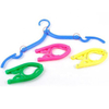  13753 Travelsky Wholesale Flexible Custom Logo Travel Foldable Universal Plastic Adjustable Clothes Hanger