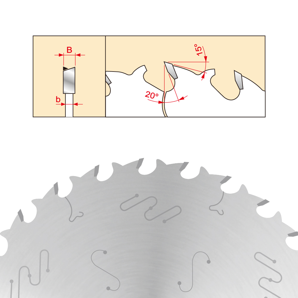 T.C.T Saw Blade For Cutting Wood 