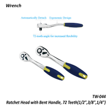 TW-044 Ratchet Head with Bent Handle, 72 Teeth