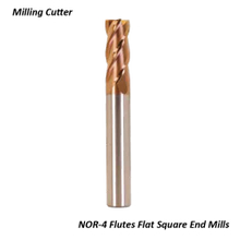 NOR-4 Flutes Flat Square End Mills