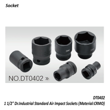 DT0402 1 1/2" Dr.Industrial Standard Air Impact Sockets (Material:CRMO)