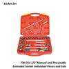 TW-014 1/2"Manual and Pneumatic Extended Socket Individual Pieces and Sets