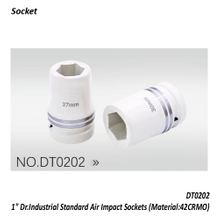 DT0202 1" Dr.Industrial Standard Air Impact Sockets (Material:42CRMO)