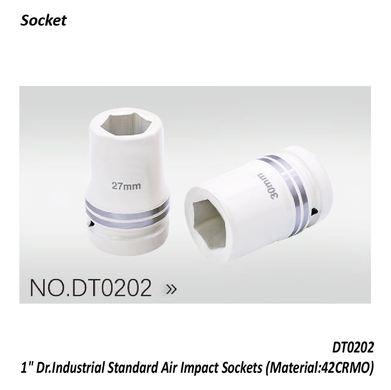 DT0202 1" Dr.Industrial Standard Air Impact Sockets (Material:42CRMO)