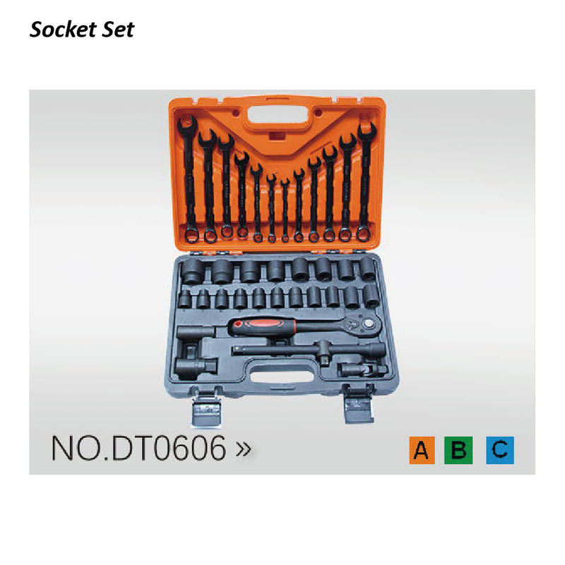 DT0606 1/2" Dr.37PCS Manual Sockets Wretch Set