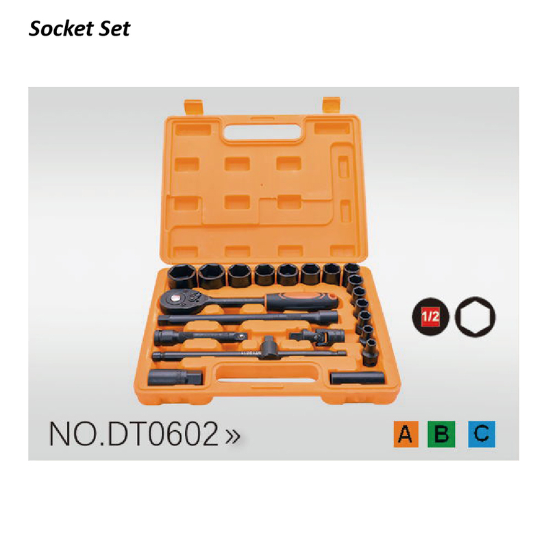 DT0602 1/2" Dr.21PCS Air Sockets Wretch Set
