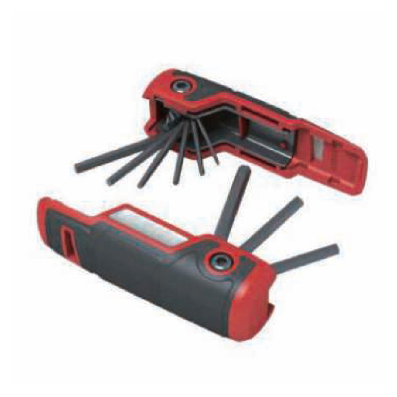 Folding-type hex key set