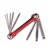 Folding-type hex key set