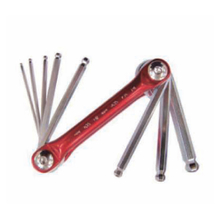 Folding-type hex key set