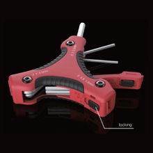 Folding-type hex key set