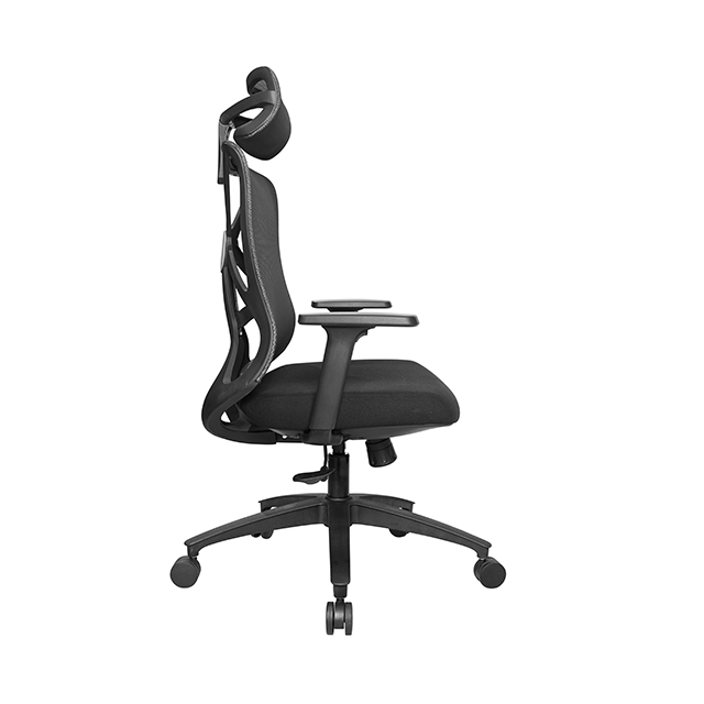 KB-8962AS-BK-016 New Design fitting waist office mesh chair with headrest