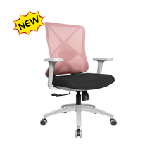 KB-8962B-GR-016 New Design itting the Waist Office grey frame Mesh Chair