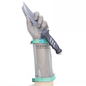 Chainmail Glove Long Cuff 19cm With 316L Stainless Steel 