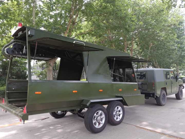 Mobile Security Barrier System With Razor Wire