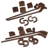 Customizable Personalized Walnut Wood Mini Golf Set with Clubs And Balls - Great Gift Idea for Golf Lovers for Outdoor Indoor