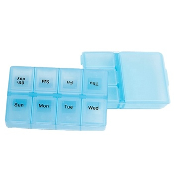 13708Travelsky Hot Sale Travel 7 Days Pill Case Medicine Organizer Storage Waterproof Pill Box Holder