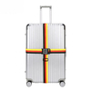 Travelsky Colorful Webbing Cross Rainbow Adjustable Suitcase Belt Luggage Strap with TSA Passport Lock