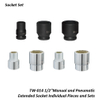 TW-014 1/2"Manual and Pneumatic Extended Socket Individual Pieces and Sets