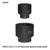 TW-011 2-1/2",2",1-1/2"Heavy-Duty Hydraulic Torque Sockets