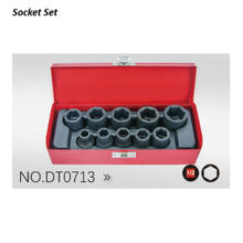 DT0713 1/2" Dr.10PCS Air Impact Sockets (Metal Box)