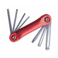 Folding-type hex key set
