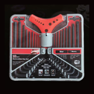 18pcs Metric & Star key set