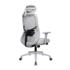 KB-8961AS-GR New Design itting the Waist Office grey frame Mesh Chair with Headrest