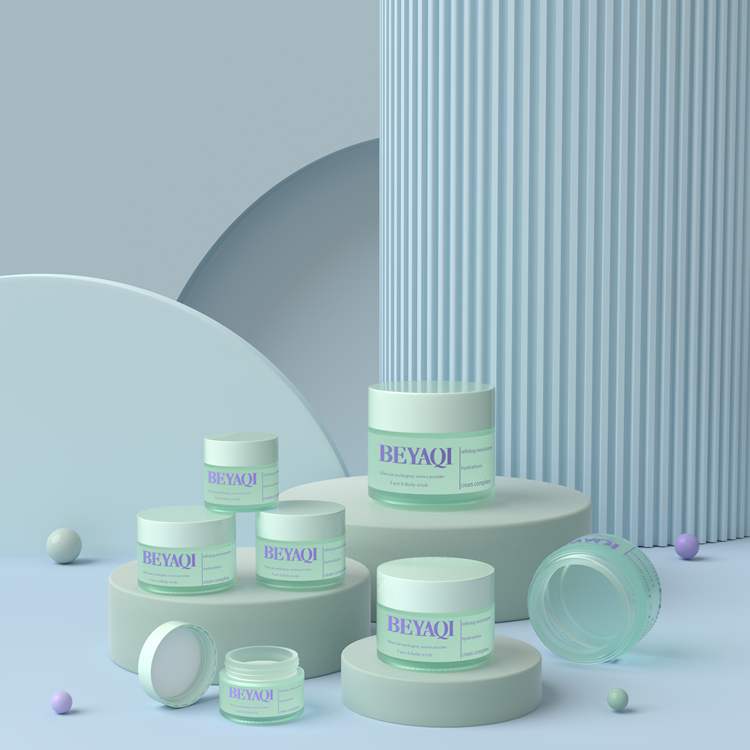 Imballaggio per la cura della pelle Nuovo arrivo 30 ml 100 ml Vaso per crema cosmetica in vetro Contenitore per cosmetici all'ingrosso
