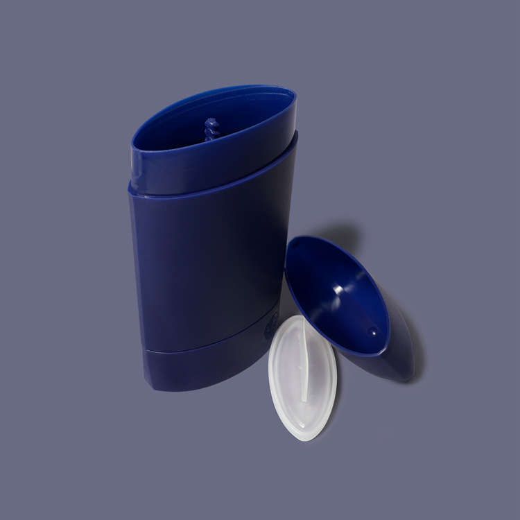 Oval Shape Plastic Gel Vazio Deodorant Stick Container Black Cosmetic Deodorant Tube Stick Containers