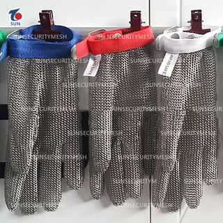 Safety Cut Proof Stab Resistant Stainless Steel Wire Metal Mesh Glove